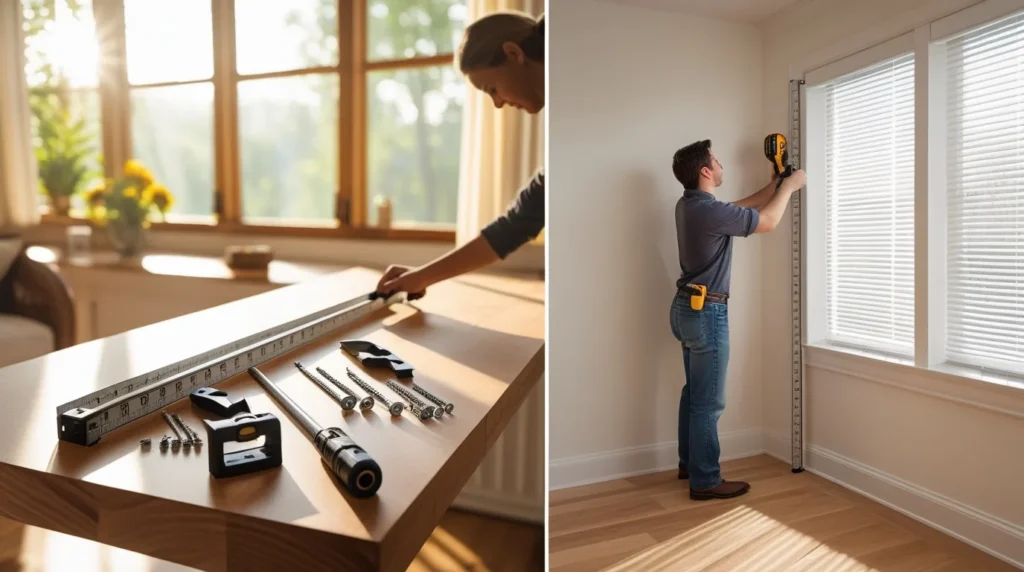 hang window blinds