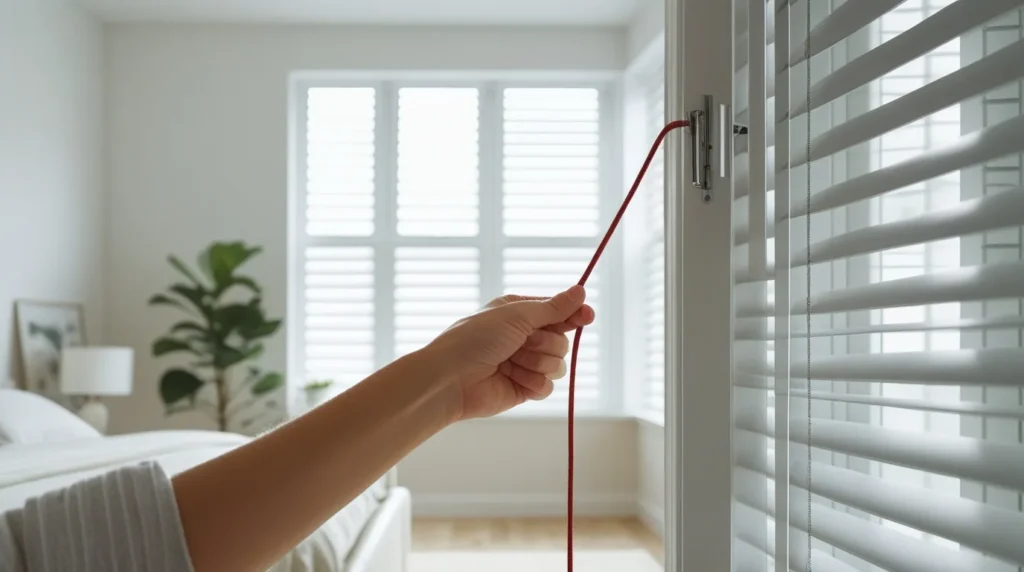 Closing window blinds