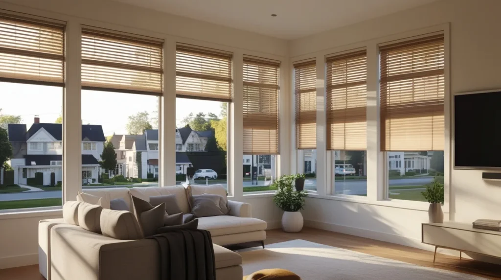 The Role of Light, Privacy, and Style in a Modern Living Space