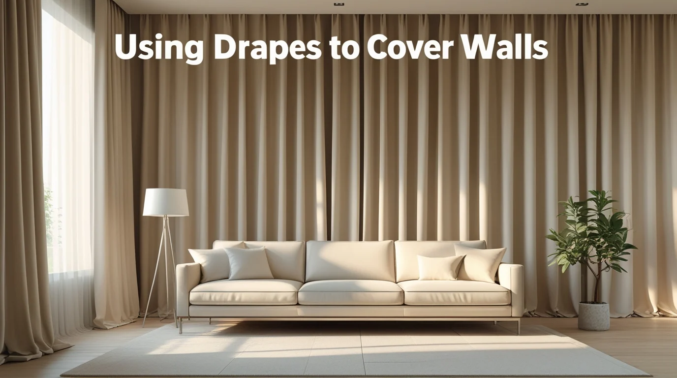 using drapes to cover walls